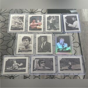 💜3/$20💜 10 Bruce Lee Dragon 2024 Silver Chrome Refractor Movie Cards WORTH $100